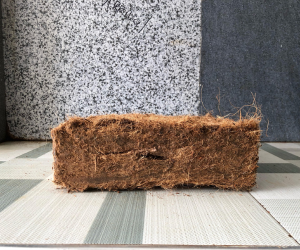 Sustainably produced chop fibre blocks for effective moisture management