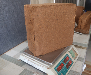 Eco-friendly coco pith blocks for sustainable agriculture and gardening