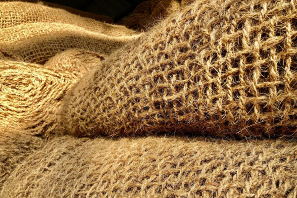 Coir fibre geotextile fabric, offering natural erosion control and soil stabilization with eco-friendly properties